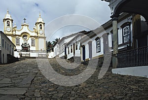 The church of Santo Antonio in Tiradentes, Minas Gerais, Brazil.