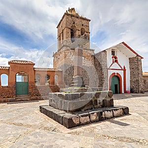 Church of Santo Domingo, in Chucuito, Peru photo