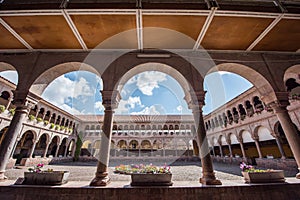 Church of Santo Domingo, Coricancha,Cusco, Peru,Build on ruins of Incan Temple.