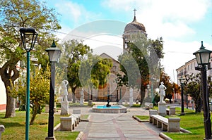 Church Santo Domingo in La Serena, Chile photo