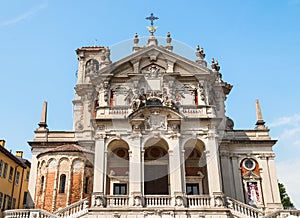 Church of Santo Stefano Protomartire in the center of ancient village Appiano Gentile, province of Como, Italy photo