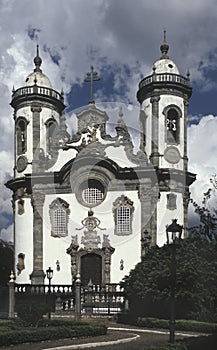 The church of Sao Francisco de Assis in Sao Joao del Rey, state of Minas Gerais, Brazil. photo