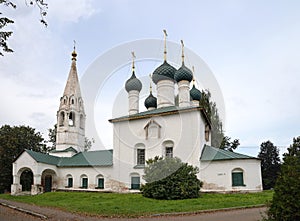 Church of Savior on city Spasa na gorodu of 17th century on Kotoroslnaya embankment, Golden ring of Russia, Yaroslavl, Russia