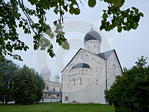 Church of the Savior`s Transfiguration on Lenin Street in Veliky