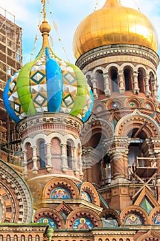 Church of the Savior on Spilled Blood or Cathedral of the Resurrection of Christ is one of the main sights of Saint Petersburg