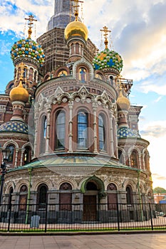 Church of the Savior on Spilled Blood or Cathedral of the Resurrection of Christ is one of the main sights of Saint Petersburg