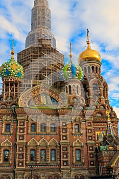 Church of the Savior on Spilled Blood or Cathedral of the Resurrection of Christ is one of the main sights of Saint Petersburg