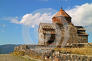 Church of the Sevanavank Monastery Complex on the Cliff Overlooking Lake Sevan, Gegharkunik Province of Armenia