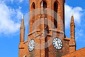 Church in Slavsk close up