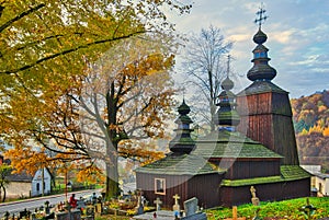 The church of the Sleeping Most Holy Mother of God in Hunkovce