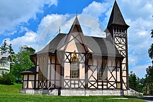 The church the small town Stary Smokovec near the High Tatras, Slovakia