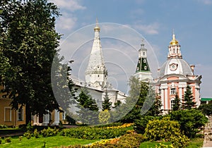 Church of the Smolensk Icon of the Mother of God, a temple in honor of St. Zosima and Savvatiy of Solovki and Caliche tower. Holy photo