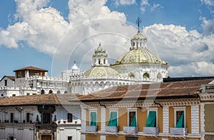 Church of the Society of Jesus domes, Quito, Ecuador