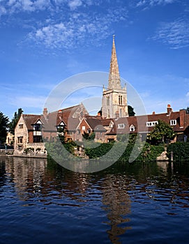 Church spire, Abingdon, England.