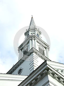 Church Spire In New England