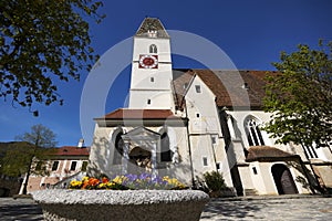 Church of Spitz an der Donau, Wachau, Niederosterreich, Austria