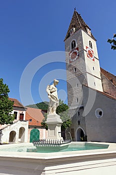 Church square Spitz Wachau