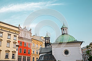 Church of St. Adalbert Wojciech at Main Market Square Rynek Glowny in Krakow, Poland