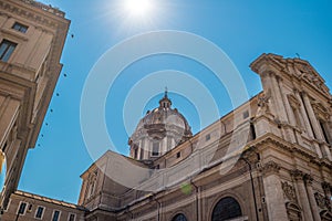 The Church of St. Andrew of the Valley in Rome, Italy