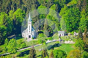 Church of St. Anthony of Padua in Bedrichov, Czech Republic