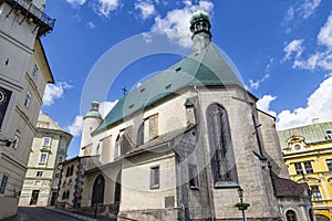 Kostel sv. Kateřiny exteriér, Banská Štiavnica, Slovensko