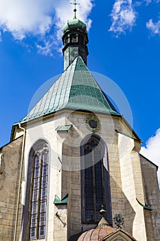 Kostel sv. Kateřiny exteriér, Banská Štiavnica, Slovensko