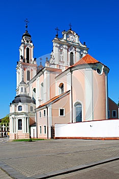 Church of St. Catherine in Vilnius, spring time