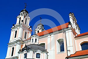 Church of St. Catherine in Vilnius, spring time