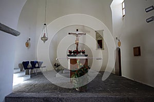 The church of St. Columban in Andermatt.