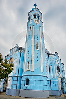 The Church of St. Elizabeth commonly known as Blue Church is a Hungarian Secessionist Jugendstil, Art Nouveau Catholic church