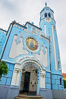 The Church of St. Elizabeth commonly known as Blue Church is a Hungarian Secessionist Jugendstil, Art Nouveau Catholic church