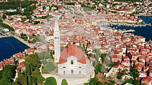 Church of St. Euphemia in Rovinj located near Adriatic sea