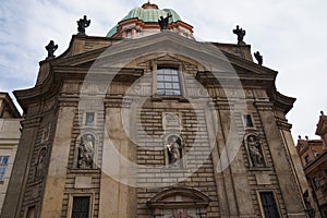 Church St. Francis of Assisi in Prague (Church of St Francis Seraph) at Krizovnicke Square.