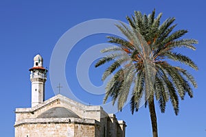 Church of St. George in Lod and minaret