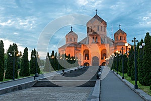Church of St. Gregory in the evening, Erevan