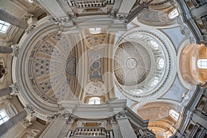 The Church of St. Hubert, Venaria, Turin, Italy