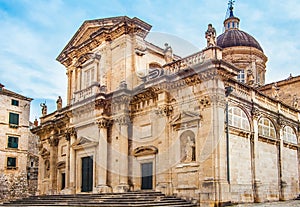 Church of St. Ignatius in the old town of Dubrovnik