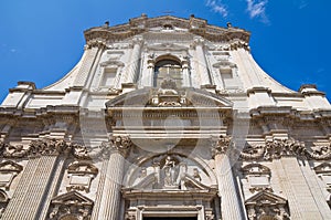 Church of St. Irene. Lecce. Puglia. Italy.