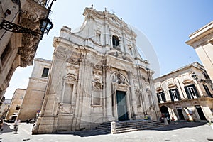 Church of St. Irene to theaters. Lecce, Italy