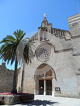 Church of St. Jaume in Majorcaâ€™s oldest city of Alcudia