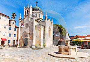 Church of St. Jerome, famous catholic Cathedral of Herceg Novi, Montenegro