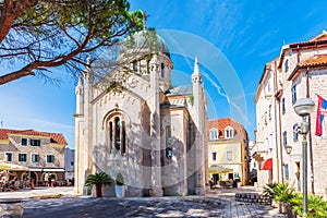 Church of St. Jerome, the most popular Cathedral of Herceg Novi, Montenegro
