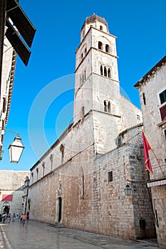 Church St.Jeronim in main street, Sradun, Dubrovnik, Croatia