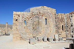 Church of St. John on the Acropolis of Lindos. Rhodes, Greece.