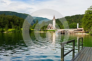 Church of St John the Baptist, Bohinj Lake, Slovenia