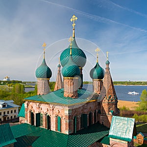 Church of St. John Chrysostom in Yaroslavl. Golden ring, Russia