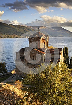 Church of St. John at Kaneo in Ohrid. Macedonia