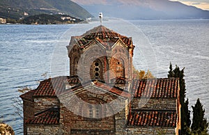 Church of St. John at Kaneo in Ohrid. Macedonia