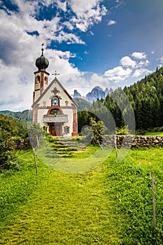 Church of St. John of Nepomuk -Val Di Funes, Italy