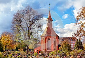 Church in the cemetery